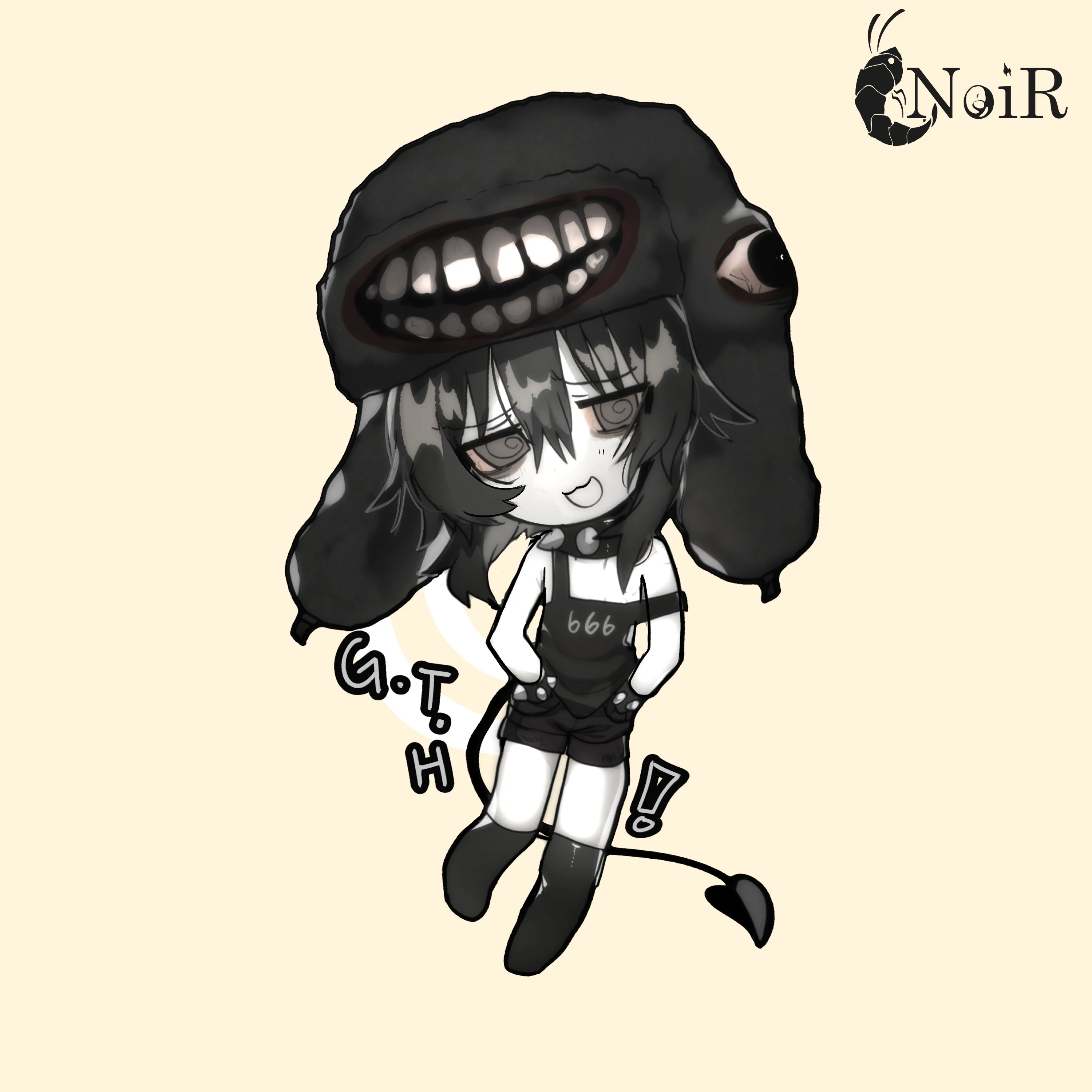 [FINISHED] NoiR Series 076 "Society Ruiner Chan" T-Shirt - Image 8