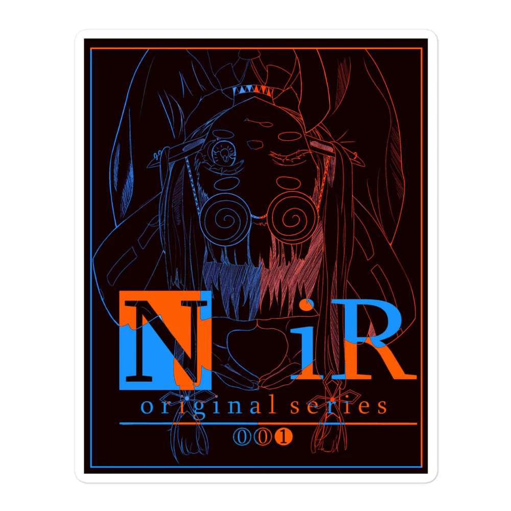 NoiR Original Series 001 "Nia" Sticker Black - Image 3