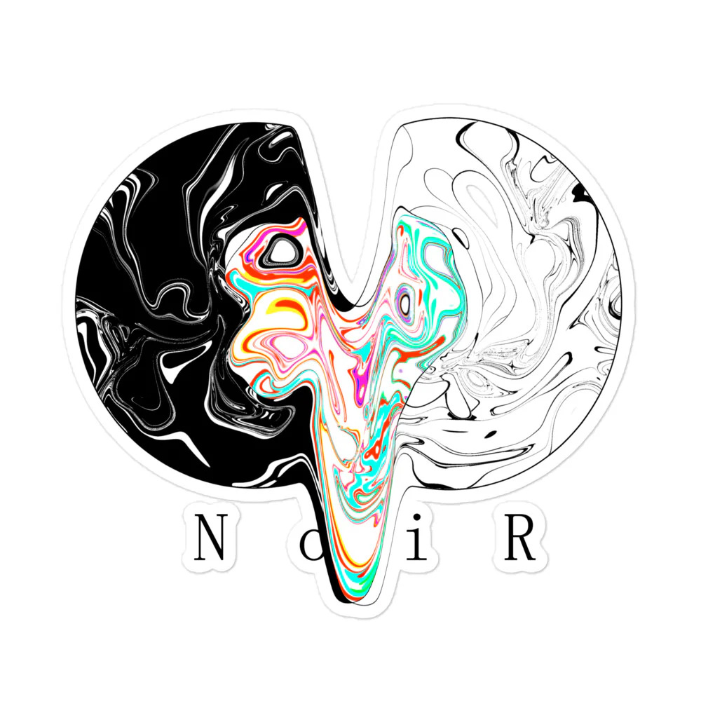 NoiR Original Series L001 "abStrACT" Sticker - Image 3